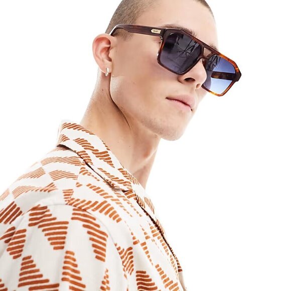 New QUAY (The SZA Edit) Soundcheck Unisex Brown Tort/Navy Blue Sunglasses - Picture 7 of 8